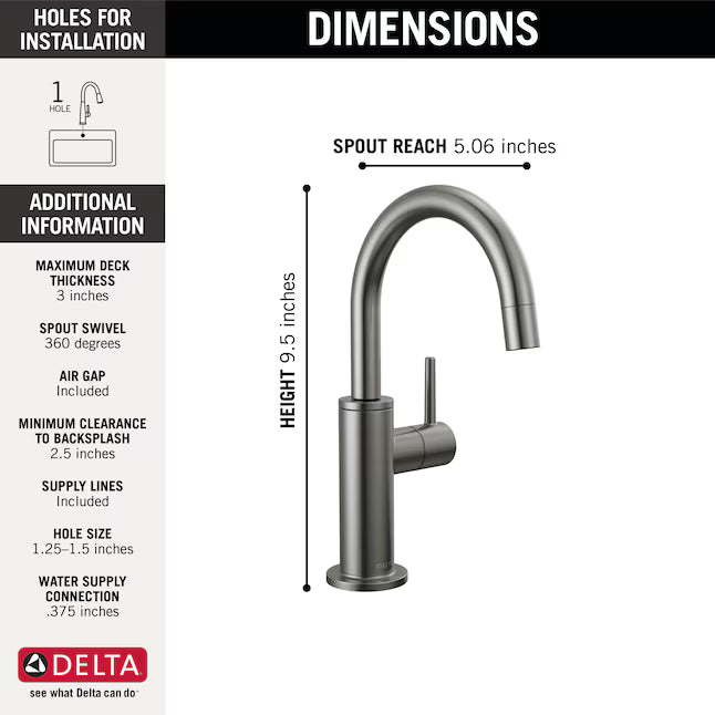 Delta Gold Champagne Bronze Deck-mount Cold Water Dispenser