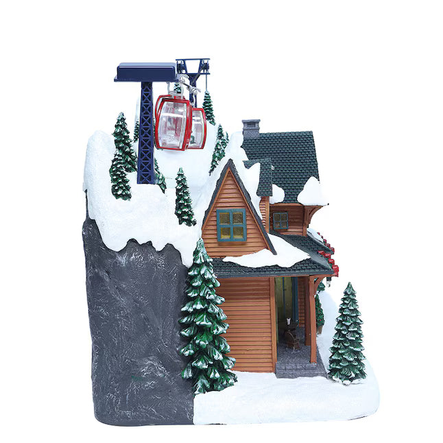 Carole Towne Emmit Point Ski Park Lighted Musical Christmas Village