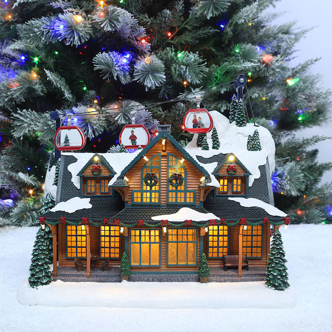 Carole Towne Emmit Point Ski Park Lighted Musical Christmas Village