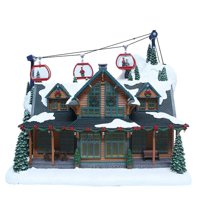 Carole Towne Emmit Point Ski Park Lighted Musical Christmas Village