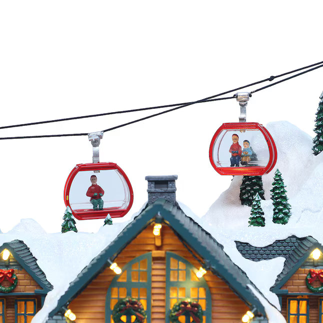 Carole Towne Emmit Point Ski Park Lighted Musical Christmas Village